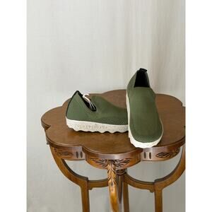 NIB Asportuguesas Clip Knit Loafer Sneaker Shoe Olive Green #0300 EU 40